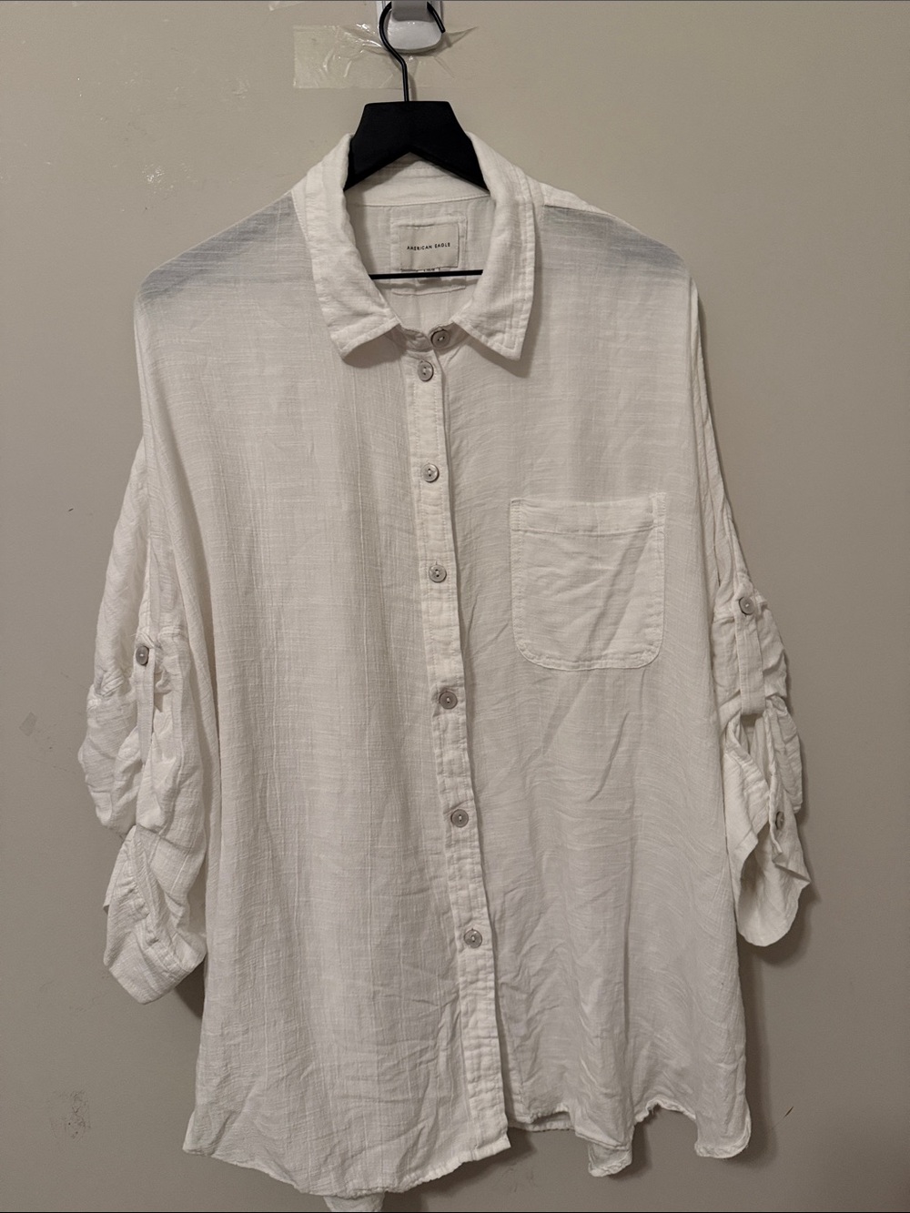 Frank & Eileen White Lightweight Button-Down Shirt